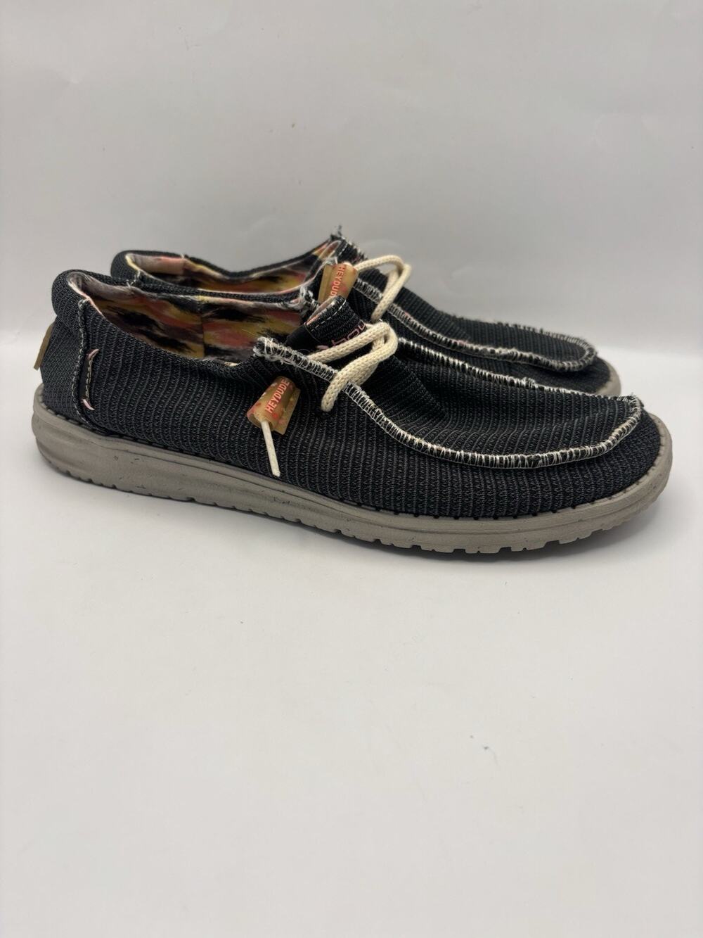 Hey Dude Wendy Exo Sox Black Slip On Shoes Women Size 9